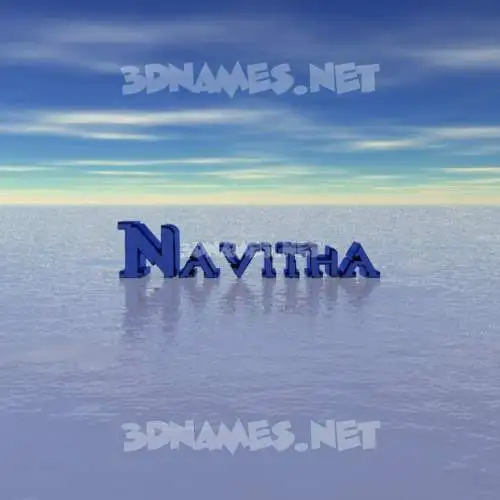 navitha in Horizon style - 3D name wallpaper
