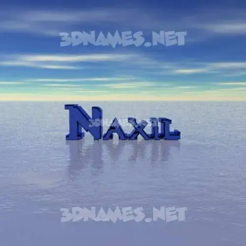 naxil in Horizon style - 3D name wallpaper naxil in Horizon style - 3D name wallpaper