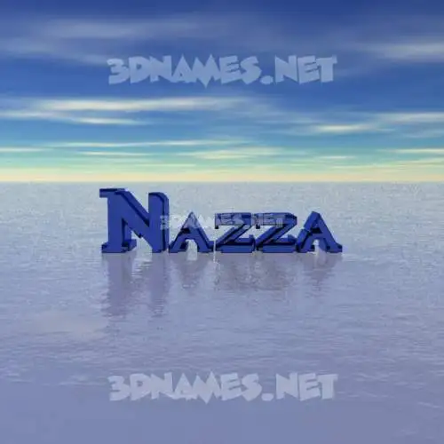 nazza in Horizon style - 3D name wallpaper