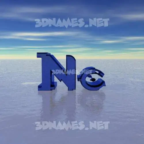 nc in Horizon style - 3D name wallpaper nc in Horizon style - 3D name wallpaper