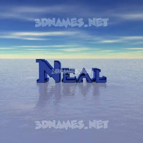 neal in Horizon style - 3D name wallpaper neal in Horizon style - 3D name wallpaper