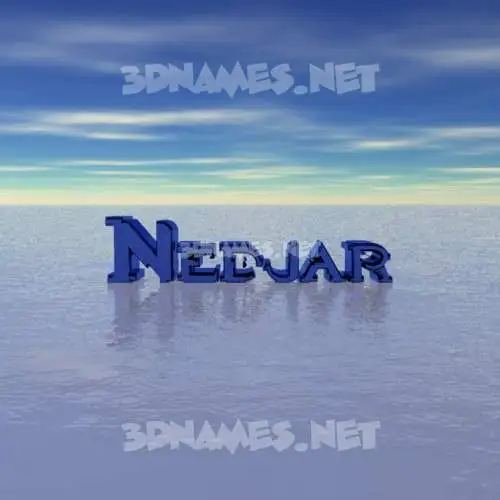 nedjar in Horizon style - 3D name wallpaper