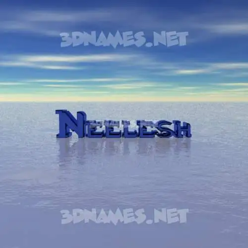 neelesh in Horizon style - 3D name wallpaper