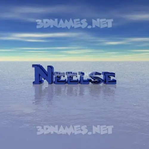 neelse in Horizon style - 3D name wallpaper