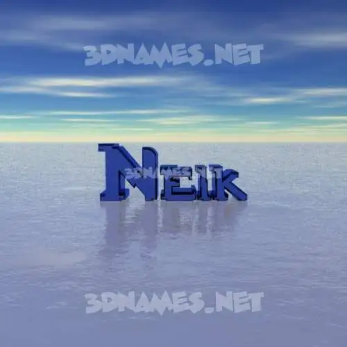 neik in Horizon style - 3D name wallpaper neik in Horizon style - 3D name wallpaper