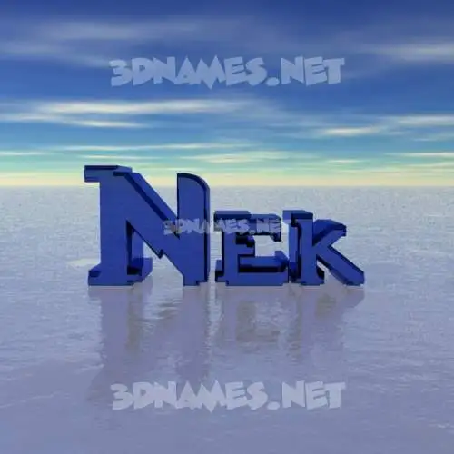 nek in Horizon style - 3D name wallpaper nek in Horizon style - 3D name wallpaper