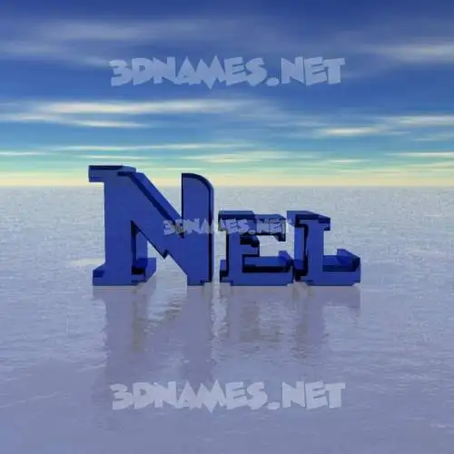 nel in Horizon style - 3D name wallpaper nel in Horizon style - 3D name wallpaper