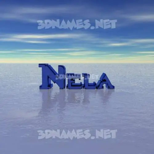 nela in Horizon style - 3D name wallpaper nela in Horizon style - 3D name wallpaper
