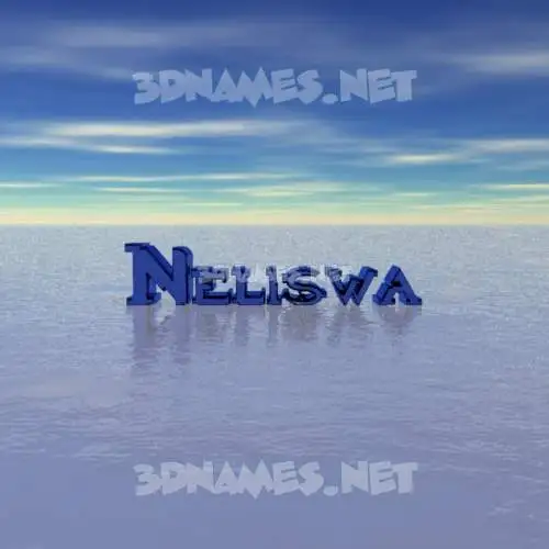 neliswa in Horizon style - 3D name wallpaper