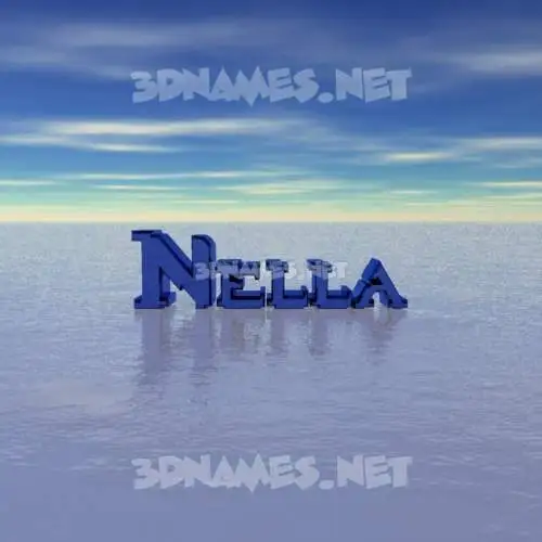 nella in Horizon style - 3D name wallpaper nella in Horizon style - 3D name wallpaper