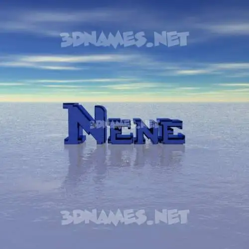 nene in Horizon style - 3D name wallpaper nene in Horizon style - 3D name wallpaper