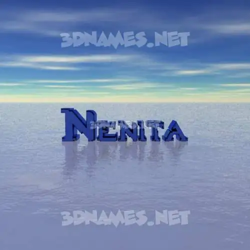 nenita in Horizon style - 3D name wallpaper nenita in Horizon style - 3D name wallpaper