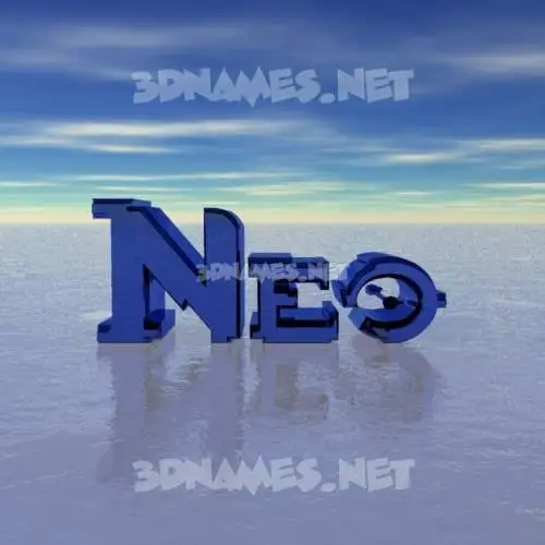 neo in Horizon style - 3D name wallpaper neo in Horizon style - 3D name wallpaper