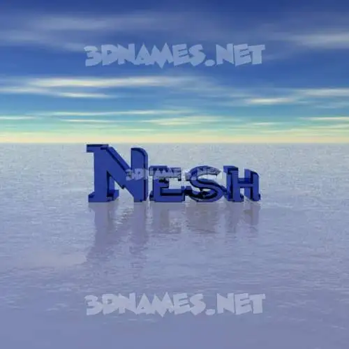 nesh in Horizon style - 3D name wallpaper