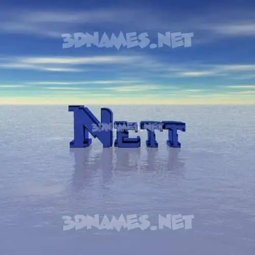 nett in Horizon style - 3D name wallpaper nett in Horizon style - 3D name wallpaper