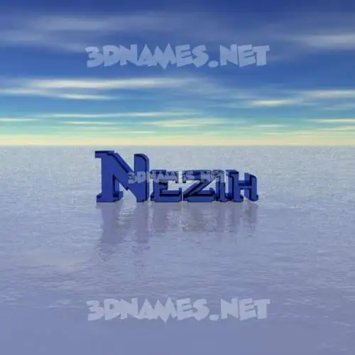 nezih in Horizon style - 3D name wallpaper nezih in Horizon style - 3D name wallpaper