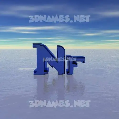 nf in Horizon style - 3D name wallpaper nf in Horizon style - 3D name wallpaper