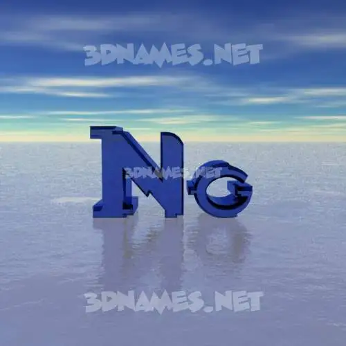ng in Horizon style - 3D name wallpaper ng in Horizon style - 3D name wallpaper