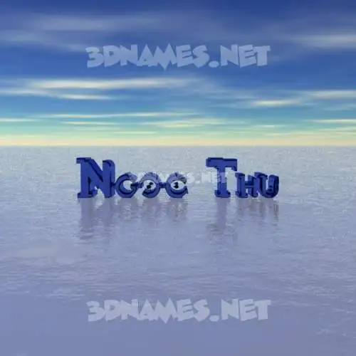 ngoc thu in Horizon style - 3D name wallpaper ngoc thu in Horizon style - 3D name wallpaper