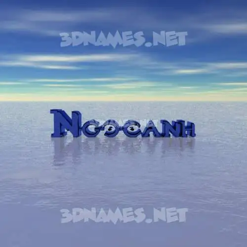 ngocanh in Horizon style - 3D name wallpaper