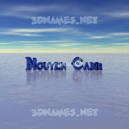 nguyen canh in Horizon style - 3D name wallpaper