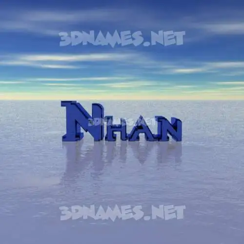 nhan in Horizon style - 3D name wallpaper nhan in Horizon style - 3D name wallpaper