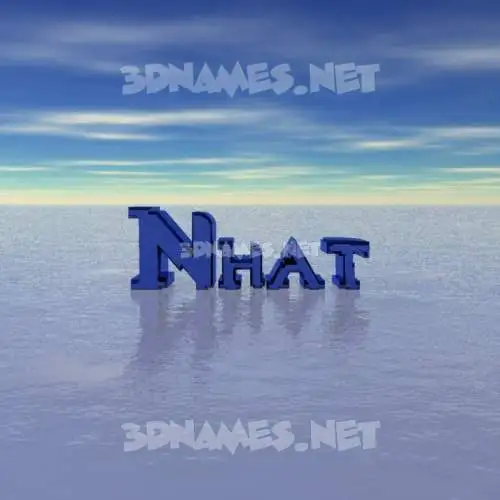nhat in Horizon style - 3D name wallpaper nhat in Horizon style - 3D name wallpaper