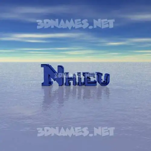 nhieu in Horizon style - 3D name wallpaper nhieu in Horizon style - 3D name wallpaper