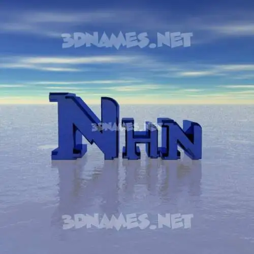 nhn in Horizon style - 3D name wallpaper nhn in Horizon style - 3D name wallpaper