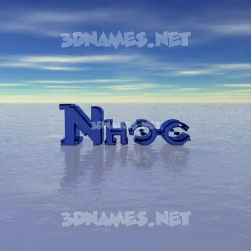 nhoc in Horizon style - 3D name wallpaper nhoc in Horizon style - 3D name wallpaper