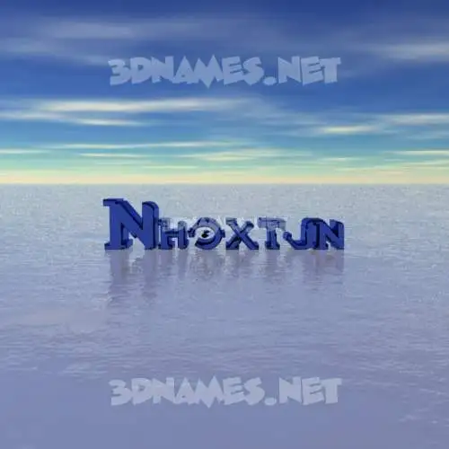 nhoxtjn in Horizon style - 3D name wallpaper nhoxtjn in Horizon style - 3D name wallpaper