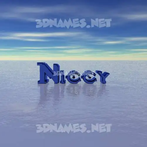 niccy in Horizon style - 3D name wallpaper