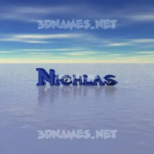 nichlas in Horizon style - 3D name wallpaper nichlas in Horizon style - 3D name wallpaper