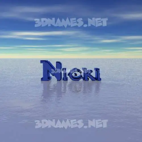 nicki in Horizon style - 3D name wallpaper nicki in Horizon style - 3D name wallpaper