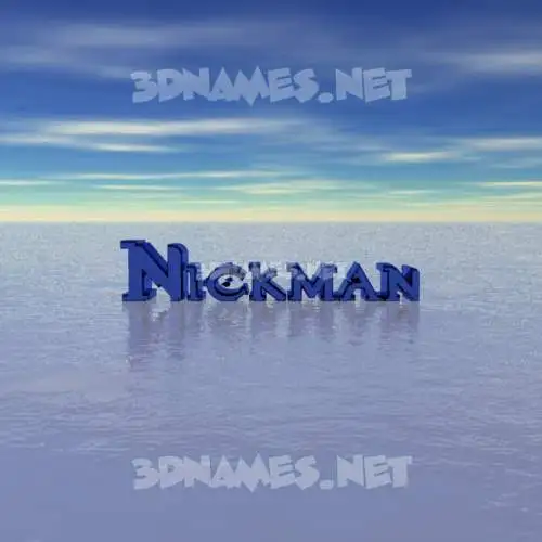 nickman in Horizon style - 3D name wallpaper nickman in Horizon style - 3D name wallpaper