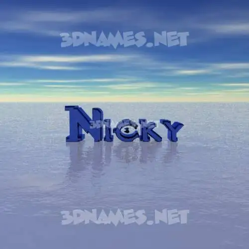 nicky in Horizon style - 3D name wallpaper nicky in Horizon style - 3D name wallpaper