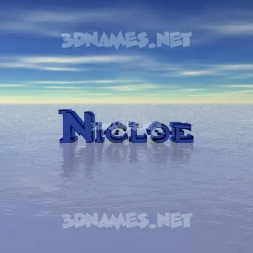 nicloe in Horizon style - 3D name wallpaper nicloe in Horizon style - 3D name wallpaper