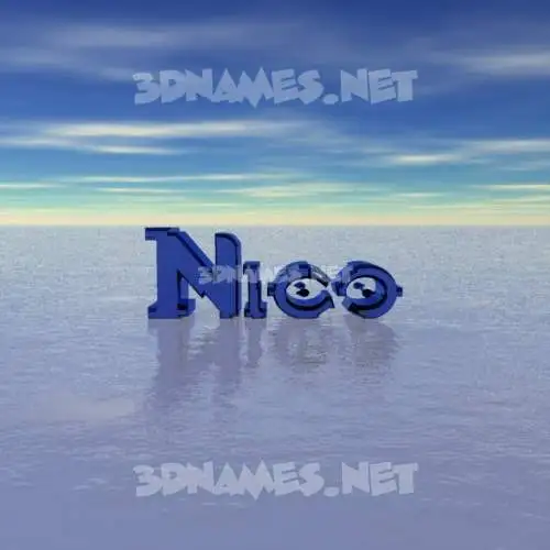 nico in Horizon style - 3D name wallpaper