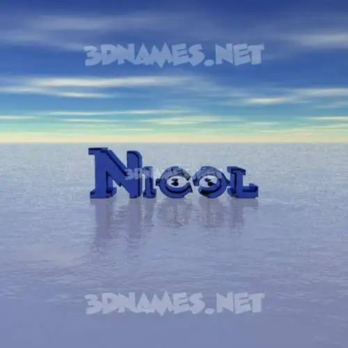 nicol in Horizon style - 3D name wallpaper nicol in Horizon style - 3D name wallpaper