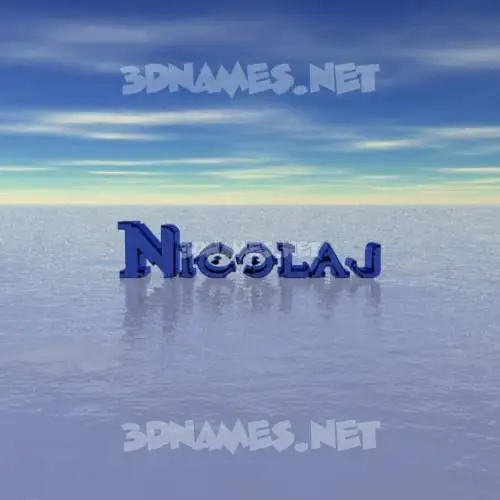 nicolaj in Horizon style - 3D name wallpaper nicolaj in Horizon style - 3D name wallpaper