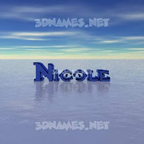 nicole in Horizon style - 3D name wallpaper nicole in Horizon style - 3D name wallpaper