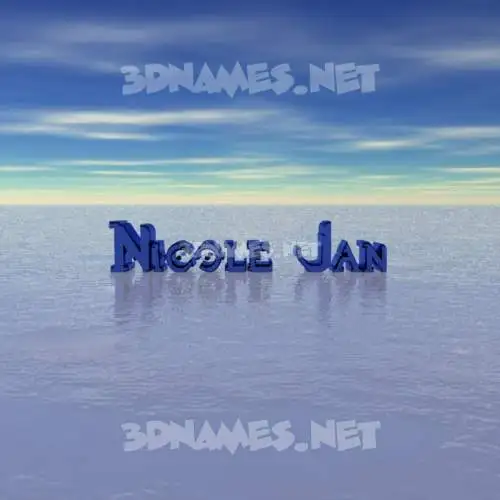 nicole jan in Horizon style - 3D name wallpaper nicole jan in Horizon style - 3D name wallpaper