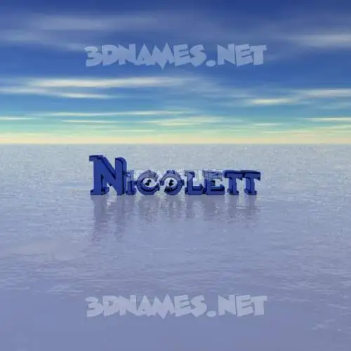 nicolett in Horizon style - 3D name wallpaper nicolett in Horizon style - 3D name wallpaper