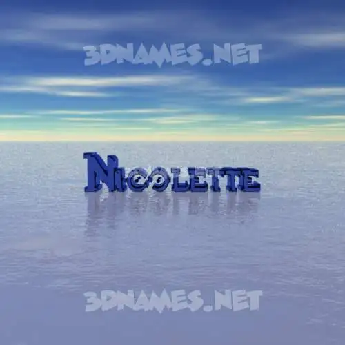 nicolette in Horizon style - 3D name wallpaper nicolette in Horizon style - 3D name wallpaper