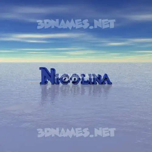 nicolina in Horizon style - 3D name wallpaper