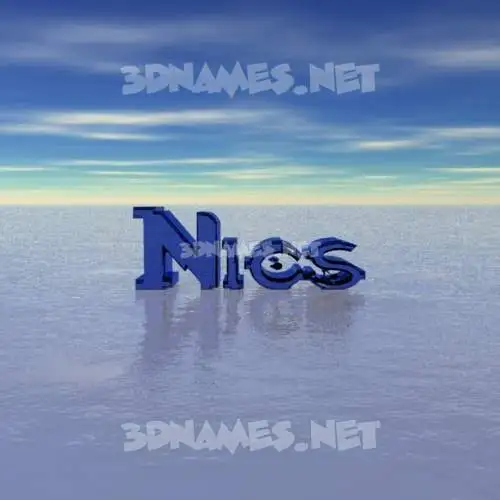 nics in Horizon style - 3D name wallpaper nics in Horizon style - 3D name wallpaper