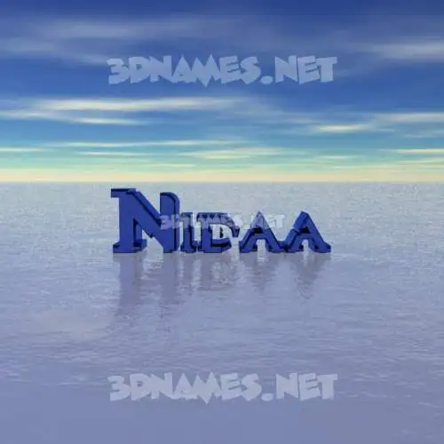 nidaa in Horizon style - 3D name wallpaper nidaa in Horizon style - 3D name wallpaper