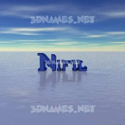 nifil in Horizon style - 3D name wallpaper nifil in Horizon style - 3D name wallpaper