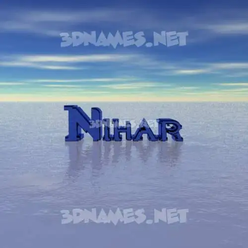 nihar in Horizon style - 3D name wallpaper nihar in Horizon style - 3D name wallpaper