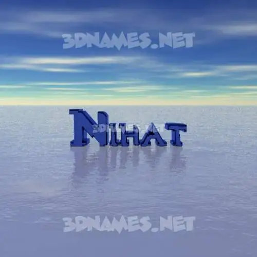 nihat in Horizon style - 3D name wallpaper nihat in Horizon style - 3D name wallpaper